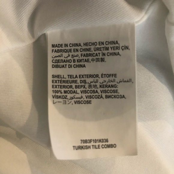 BEBE High Low Blue Striped Sleeveless Dress - Picture 4 of 5